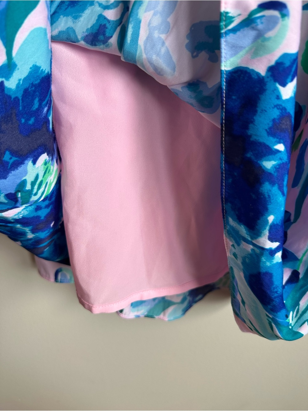 Lilly Pulitzer Rory Dress Sweet Pea Floral Print Womens 2 Pink Green Blue - Picture 8 of 11